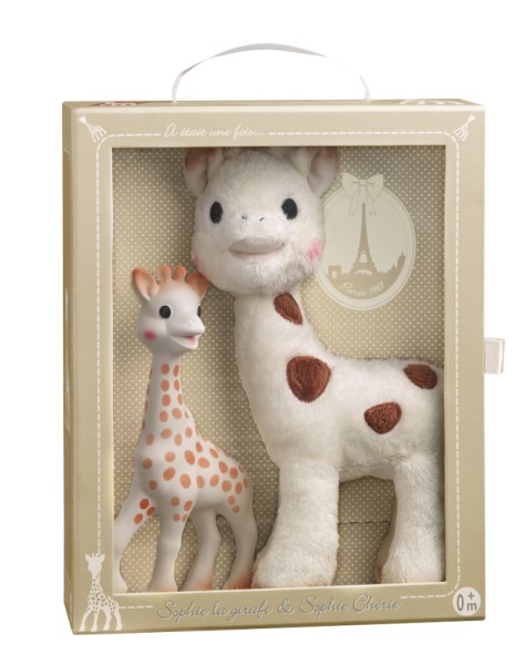 Vulli Coffret Peluche Sophie Chérie et Sophie la Girafe